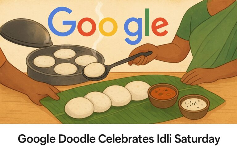 Google Doodle Celebrates Idli Saturday and India’s Iconic South Indian Dish